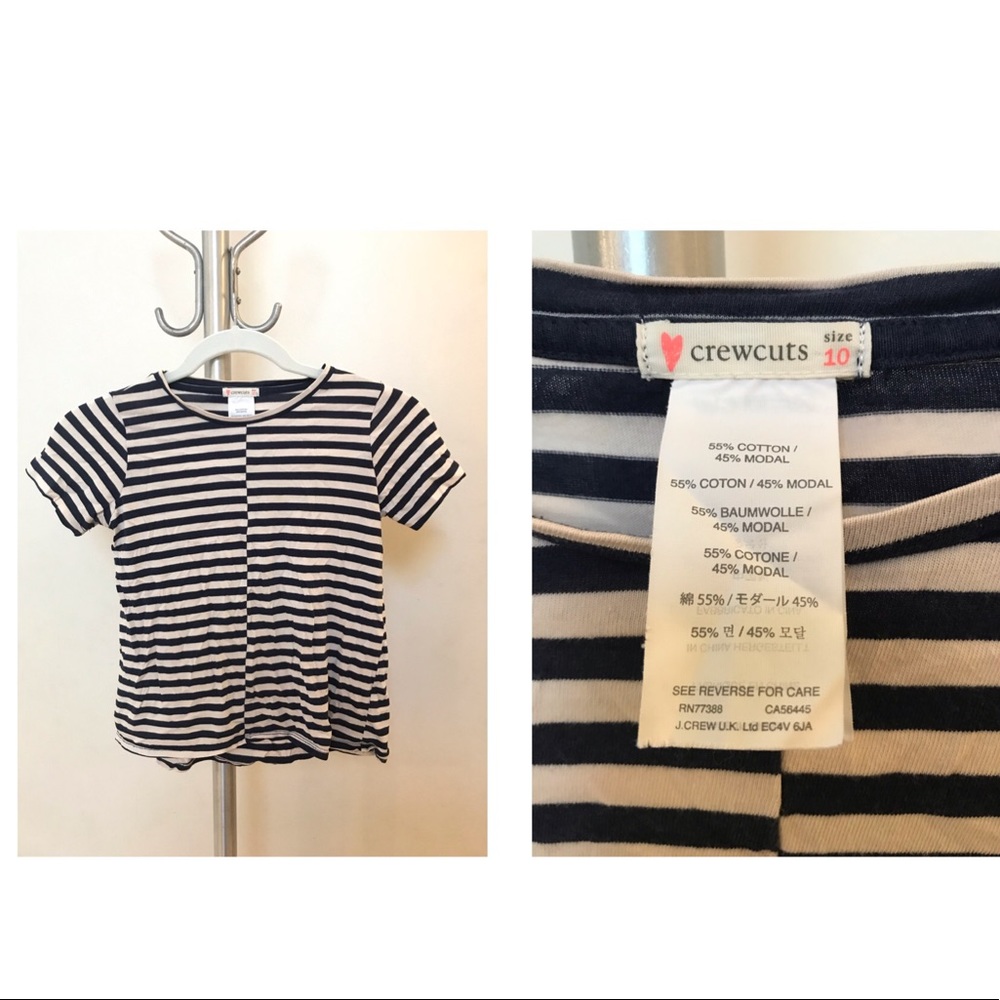 Navy blue and white striped shirt!💙🤍